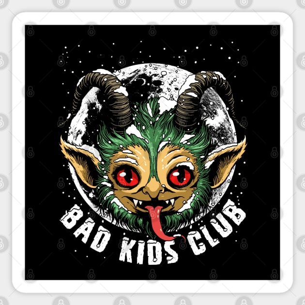 Krampus Krew - The Bad Kids Club Sticker by GoshWow 